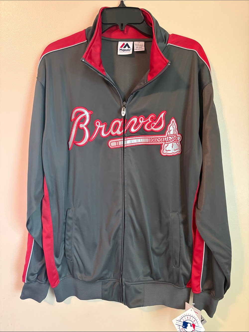 Majestic Atlanta Braves Jacket Men's Big & Tall Size Large  NWT